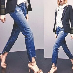 Frame Le High Straight Charlotte Jeans • Raw Hem